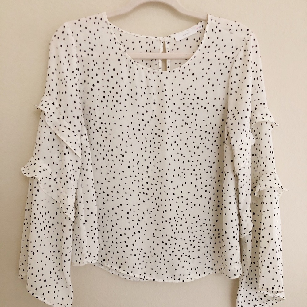 Lush Polka Dot Blouse